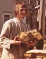 Young Harri working.