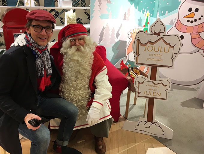 Joulupukki ja Harri.