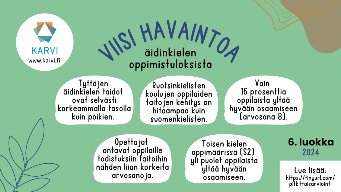 Infograafi: Viisi havaintoa äidinkielestä