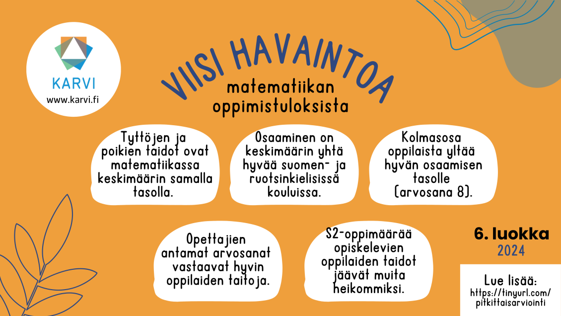 Viisi havaintoa matematiikan oppimistuloksista