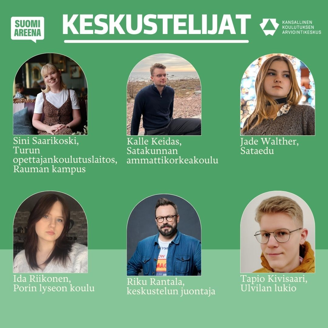 Karvin SuomiAreenan lavakeskustelun osallistujien esittely