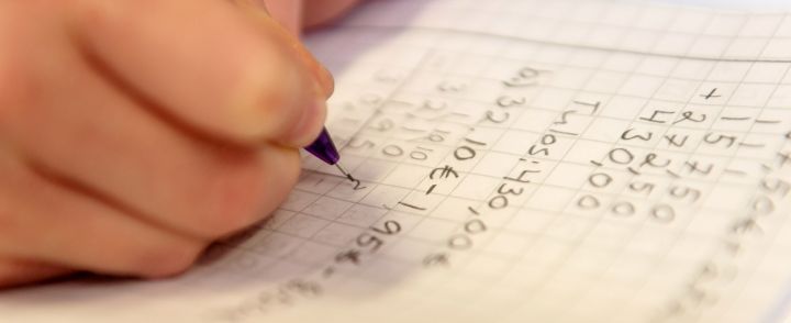 Matematiikan opiskelua.