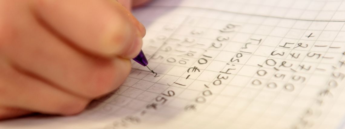 Matematiikan opiskelua.